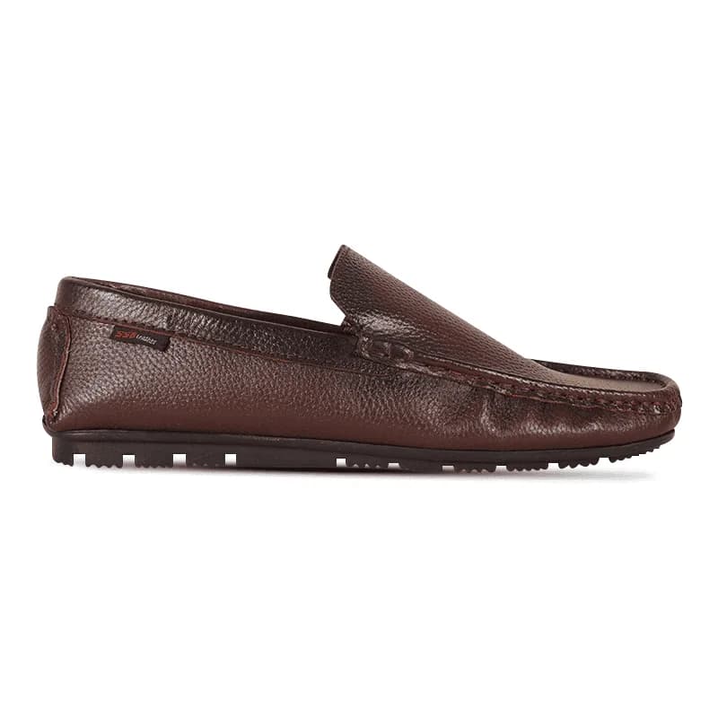 Antique Dark Brown Leather Loafer For Men SB-S1104